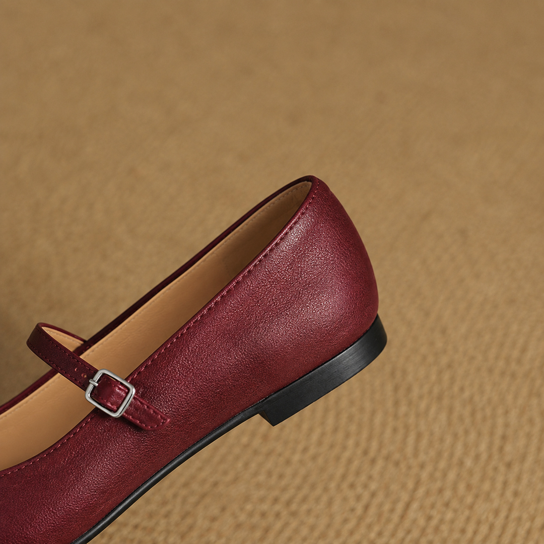 Mules en Cuir Véritable Thea