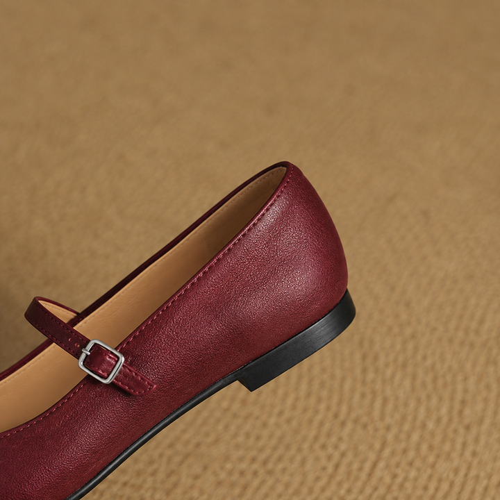 Mules en Cuir Véritable Thea
