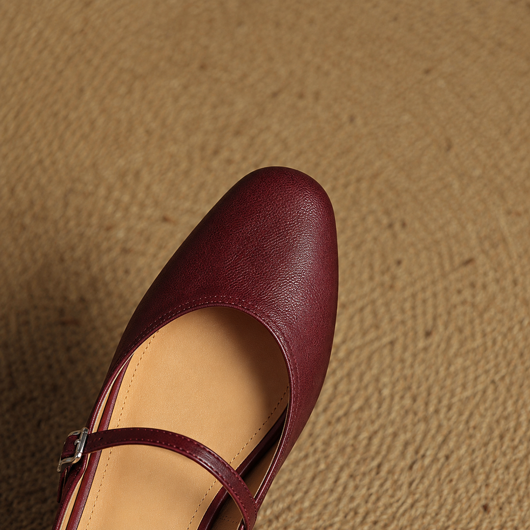Mules en Cuir Véritable Thea