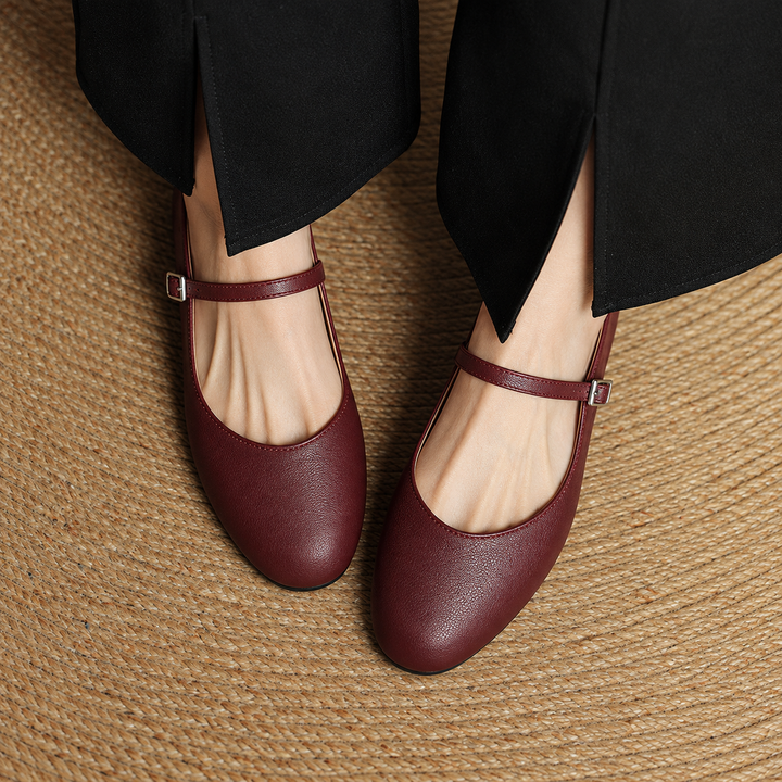 Mules en Cuir Véritable Thea