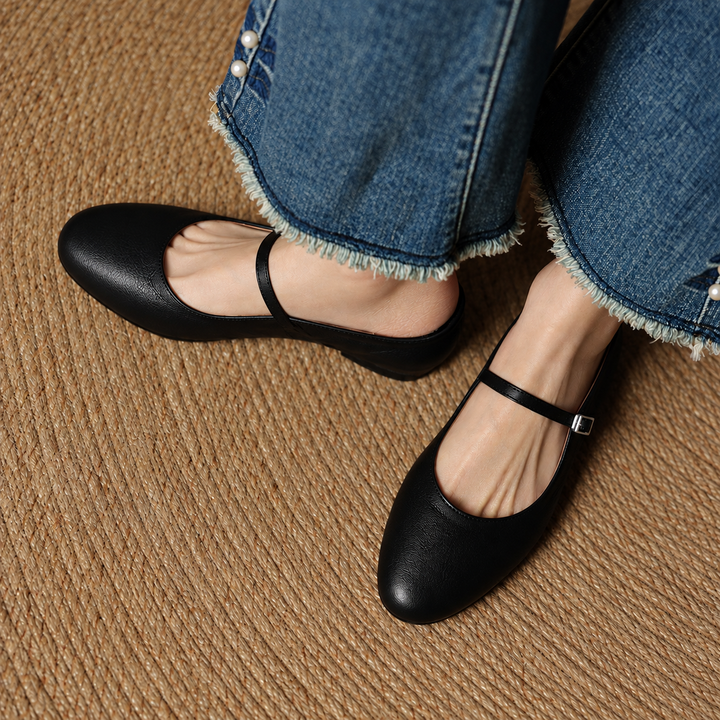 Mules en Cuir Véritable Thea