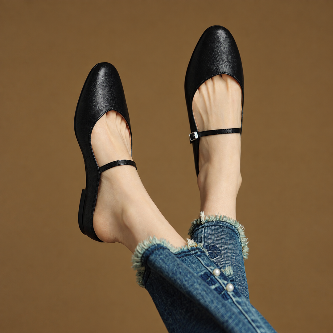 Mules en Cuir Véritable Thea