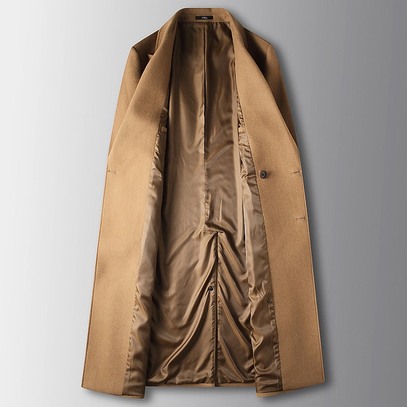 Anders | Refined Double-Breasted Trench Coat with Peak Lapels