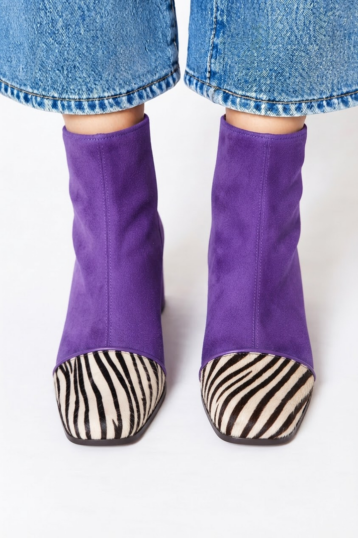 Victoria | Stiefel mit quadratischer Spitze und Absatz