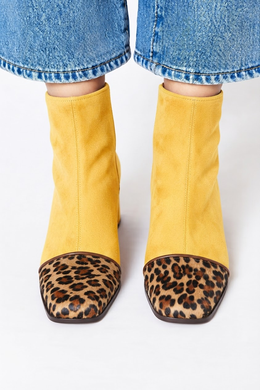 Victoria | Stiefel mit quadratischer Spitze und Absatz