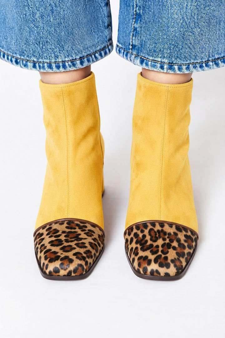 Victoria | Stiefel mit quadratischer Spitze und Absatz