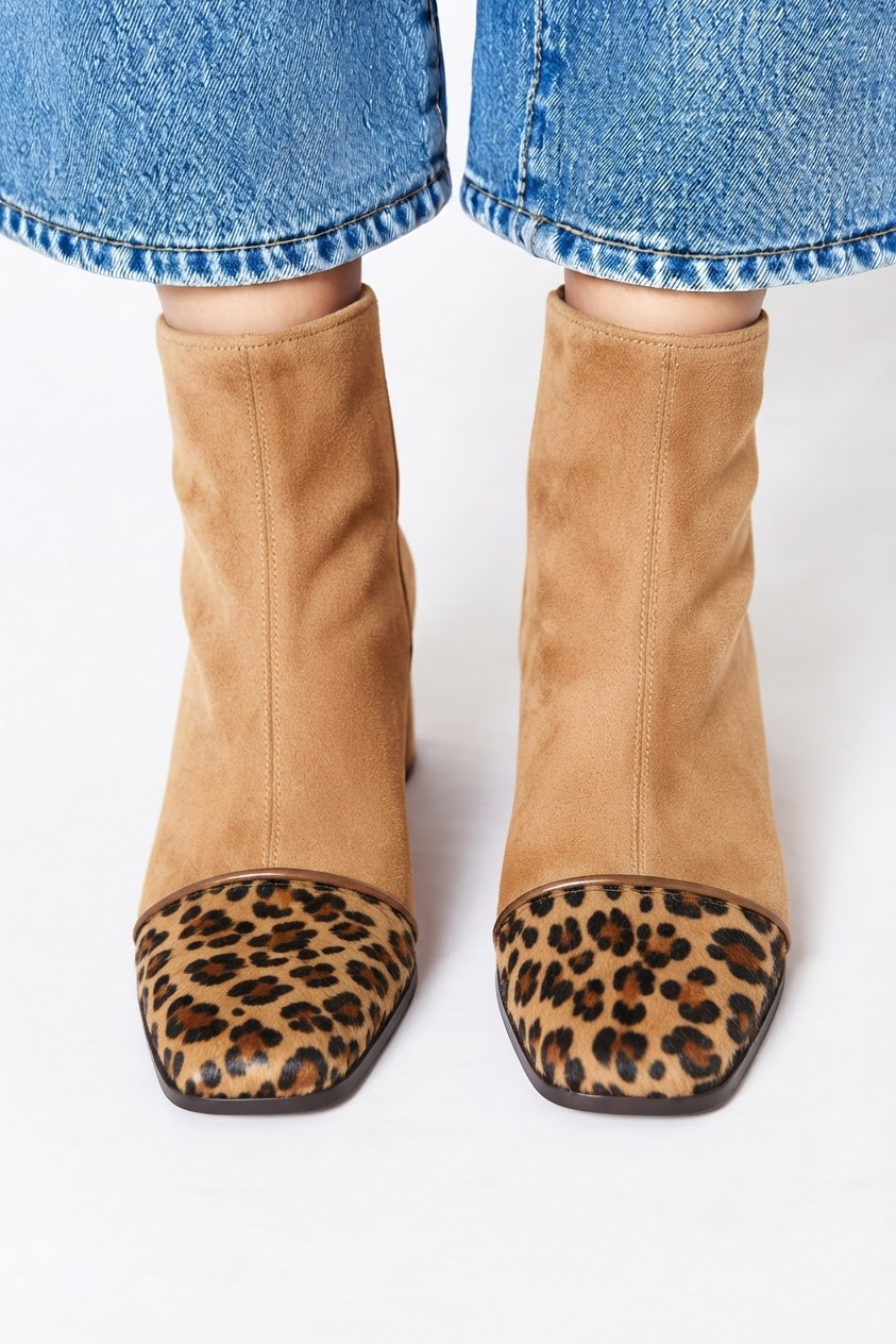 Victoria | Stiefel mit quadratischer Spitze und Absatz