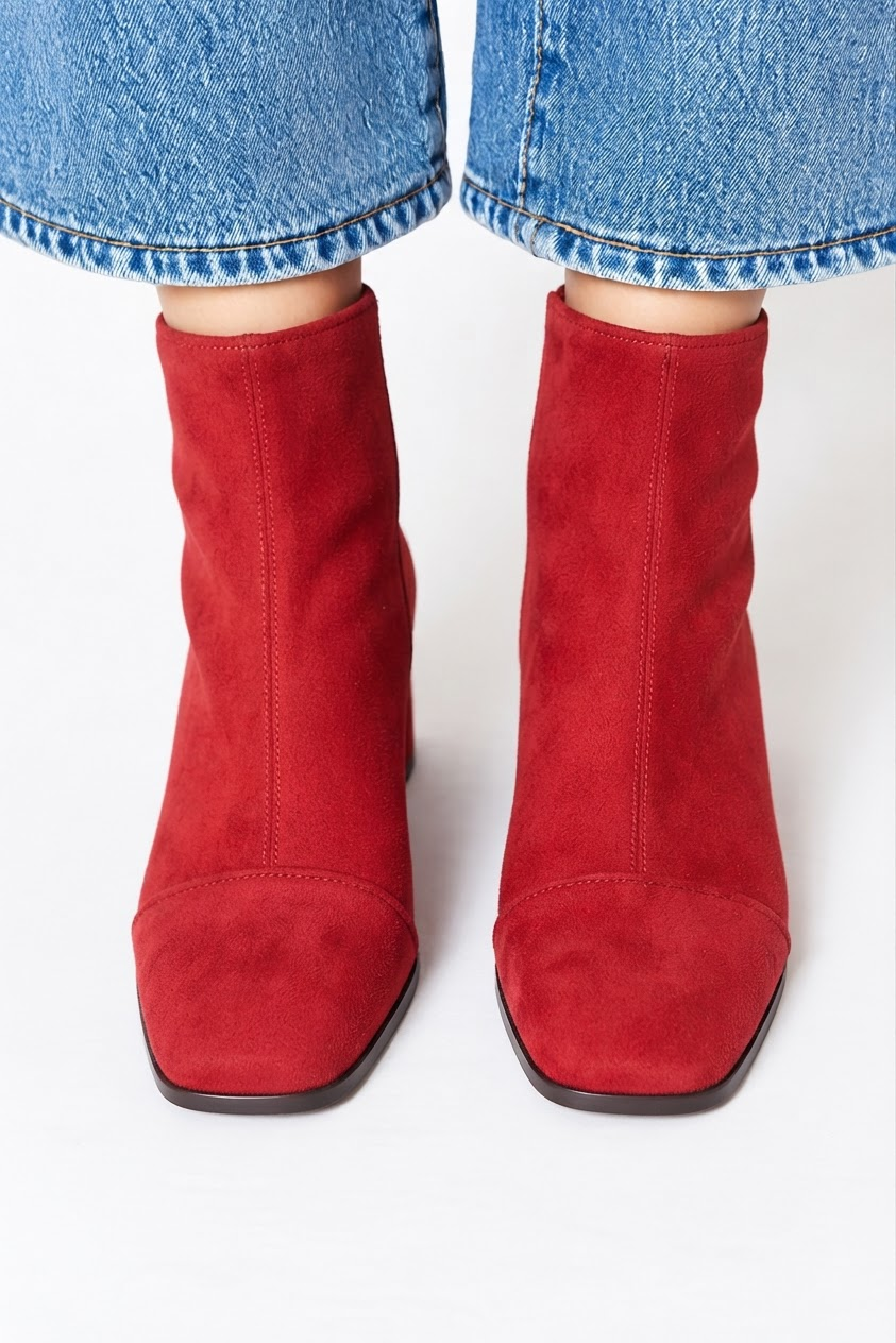 Victoria | Stiefel mit quadratischer Spitze und Absatz