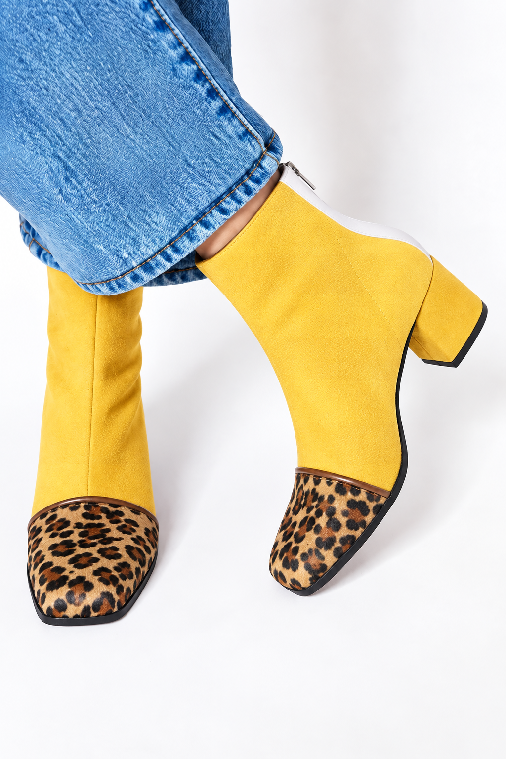 Victoria | Stiefel mit quadratischer Spitze und Absatz