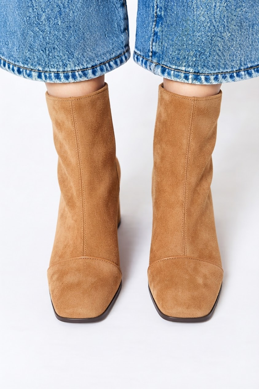 Victoria | Stiefel mit quadratischer Spitze und Absatz