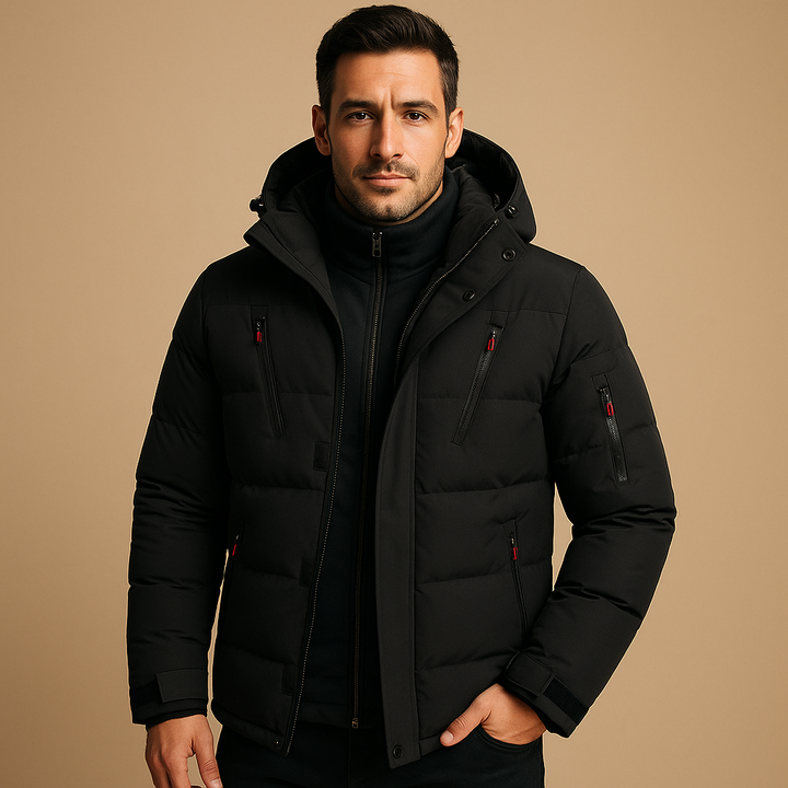 Anselm | Rugged Insulated Jacket with Thick Lining and Zip Closure