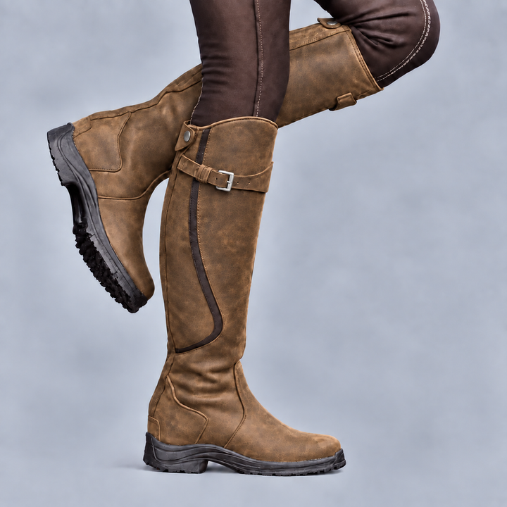Ember | Bottes de randonnée ergonomiques en cuir avec bride à boucle réglable et semelle robuste
