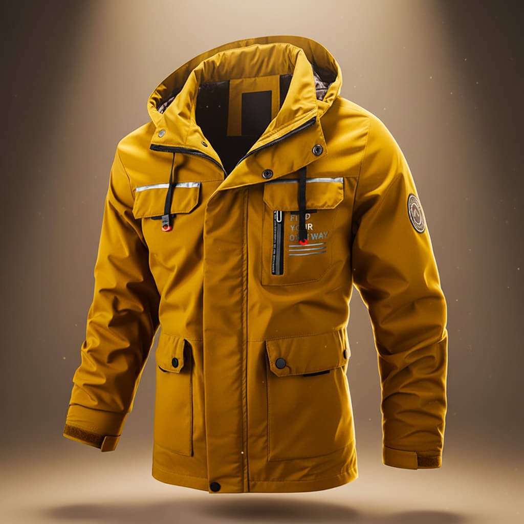 Cody | Veste à capuche résistante à l’eau pour homme, avec poches renforcées