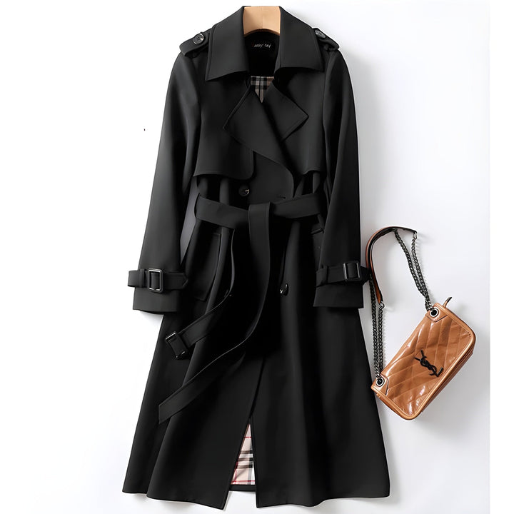 Women's Trenchcoat Belted Double-Breasted Water-Resistant Everyday
